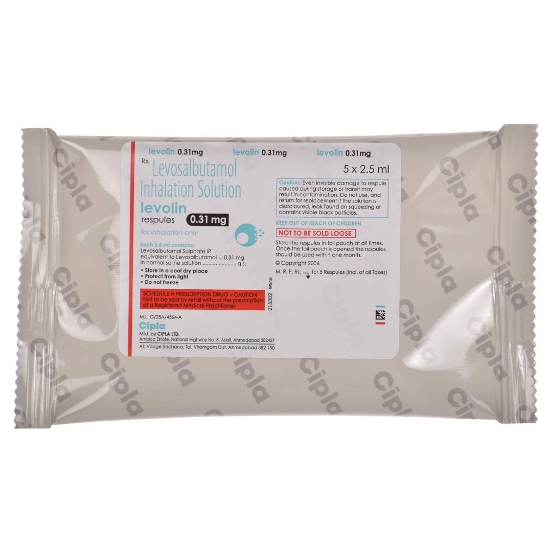 LEVOLIN 0.31MG RESPULES-2.5ML
