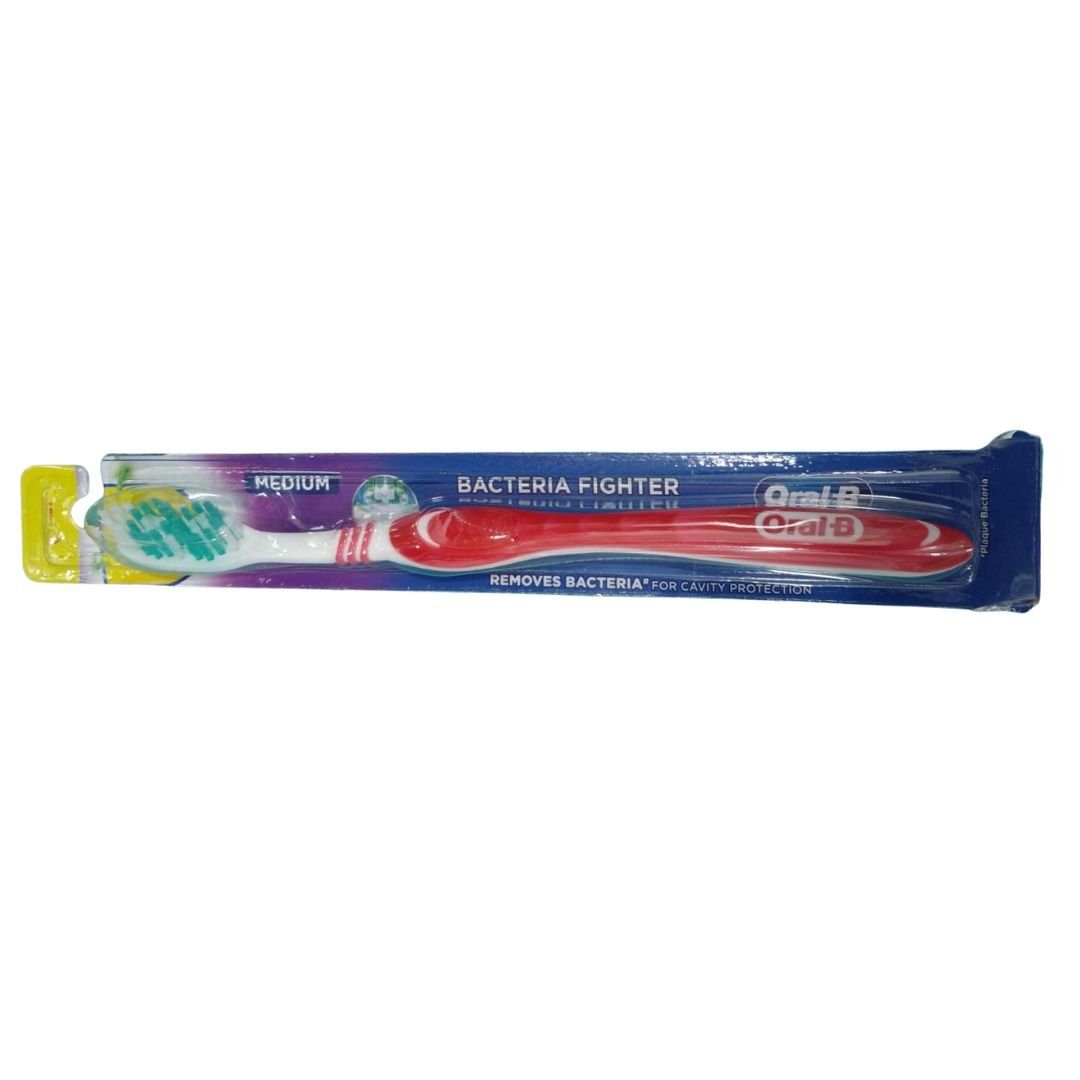 ORAL B BACTERIA FIGHTER BRUSH-MEDIUM