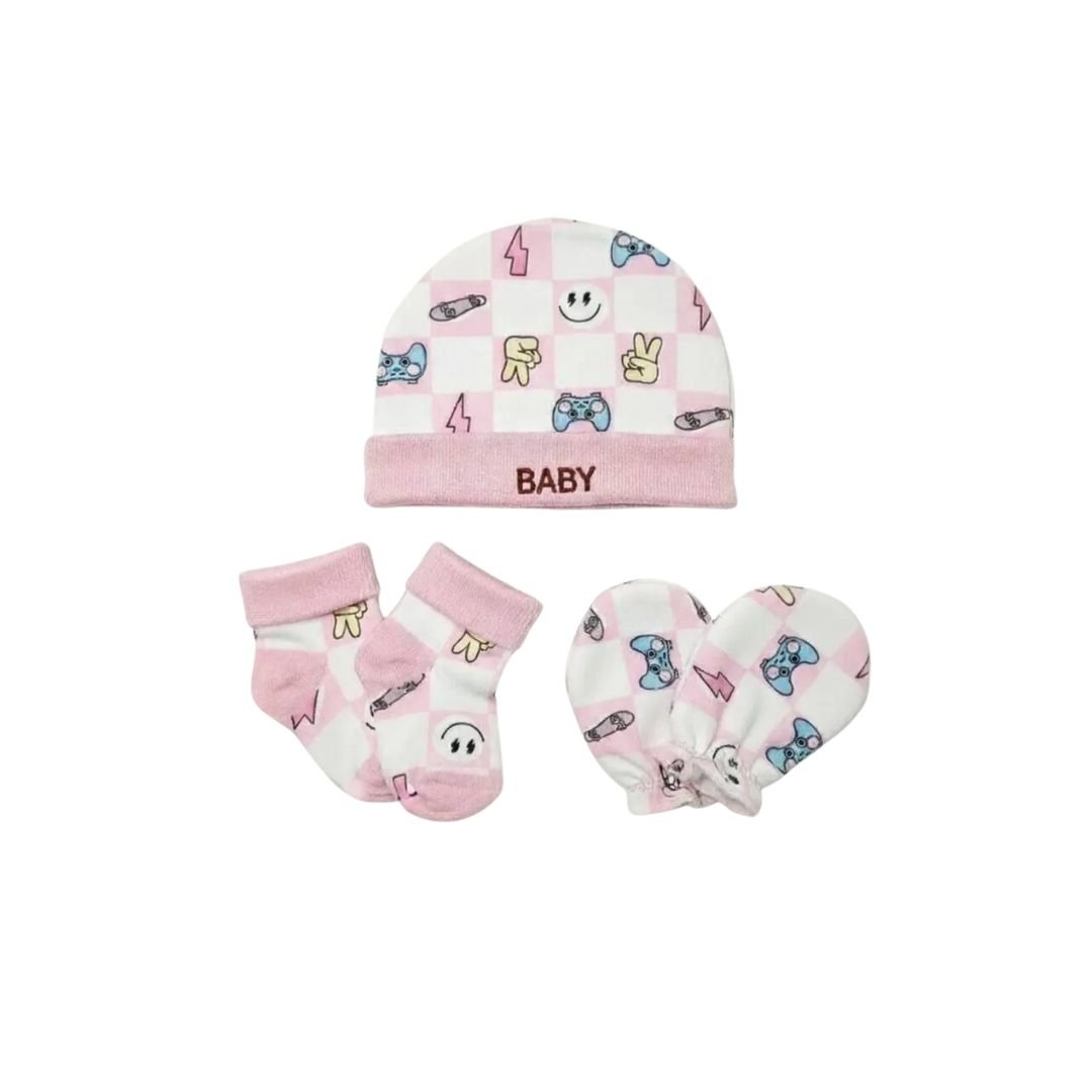 BABY CAP SET (MITTEN SET)