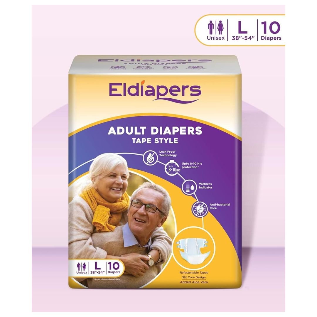 ELDIAPERS ADULT  LARGE SIZE -TAPE STYLE DIAPERS
